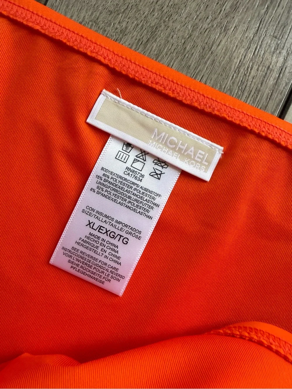 Michael Kors Vibrant Orange Women's Bikini Bottom